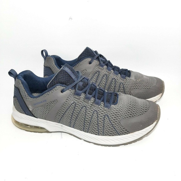 Skechers Other - Skechers Air Cooled Men's Running Shoes Size 10.5 Gray Blue